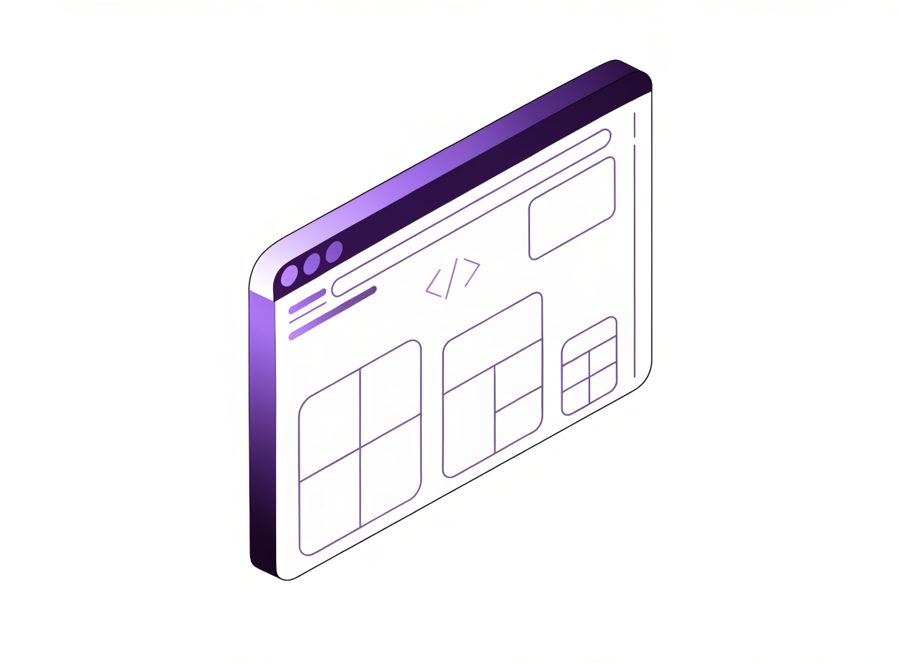 Web development illustration